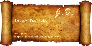 Jakab Dalida névjegykártya